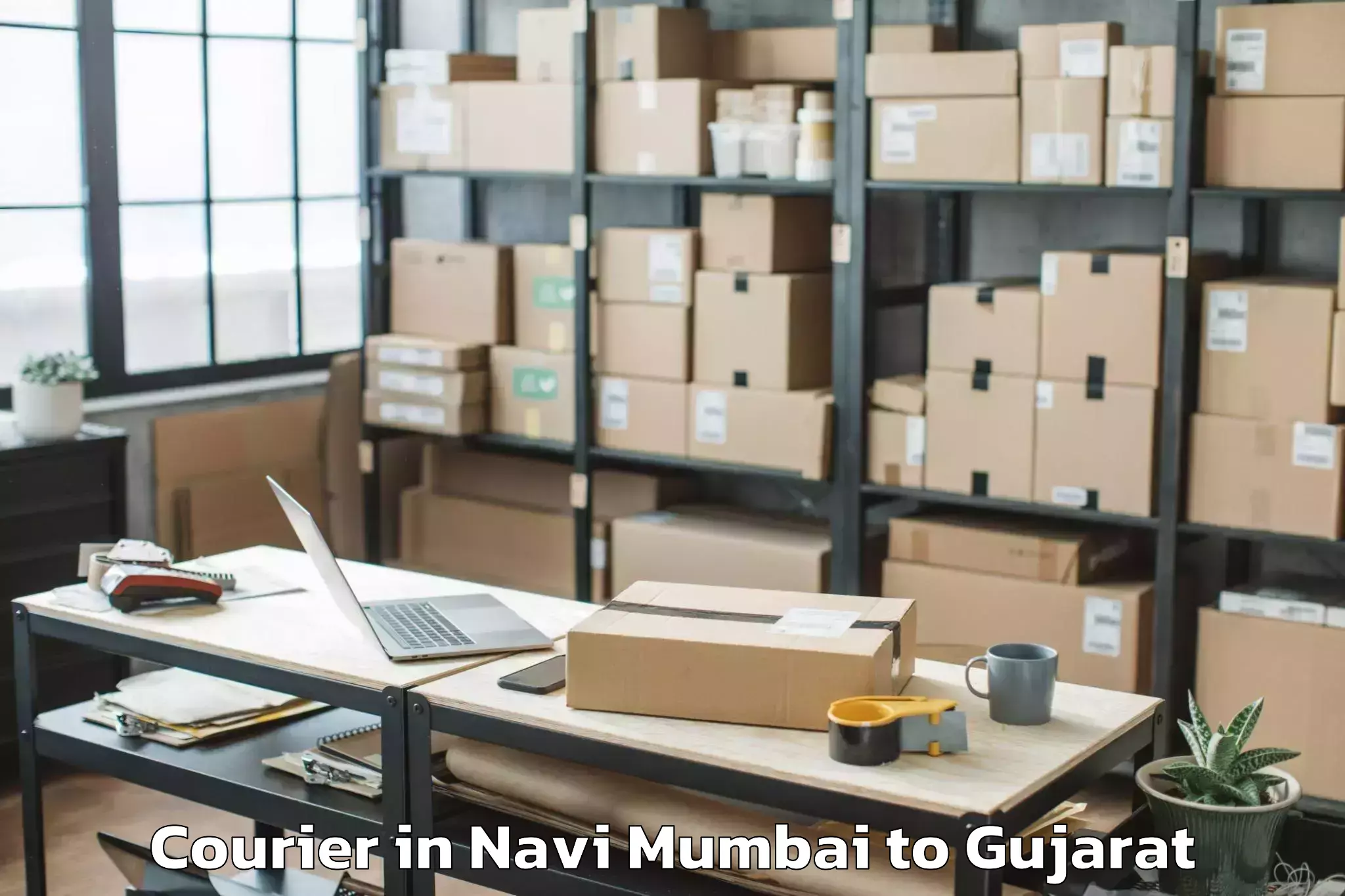 Get Navi Mumbai to Lakhatar Courier